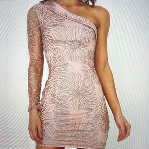 Vivien Vixen Dress Gold